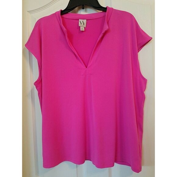 Worthington Top XXL Womens Sleeveless V Neck Stretch - Picture 1 of 4